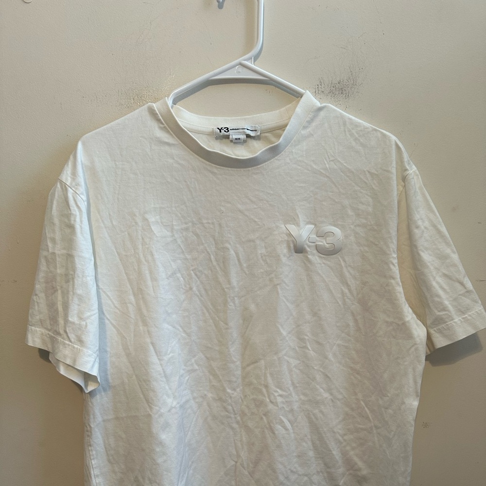 Addias X yohji yamamoto Y3 Logo TEE Unisex Size Medium T-shirt